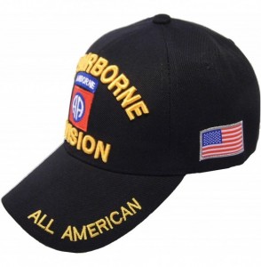 Baseball Caps US Warriors U.S. Army 82nd Airborne Division - Black - CH11IZNOQAF