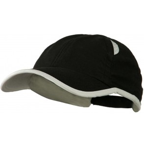 Baseball Caps Microfiber Casual Cap With Moisture Sweatband - Black White OSFM - Black White - CZ11C0N7DCF