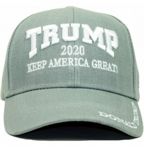 Baseball Caps Trump 2020 Keep America Great Embroidery Campaign Hat USA Baseball Cap - Gray - C818HTKCD2M