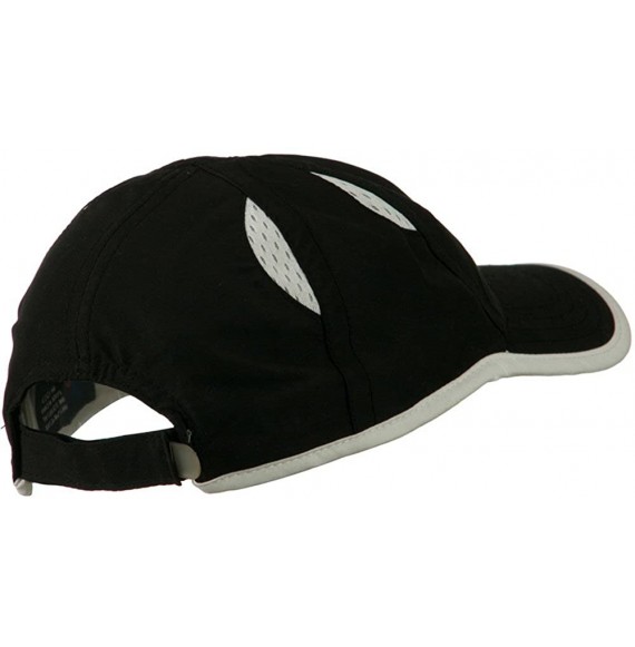 Baseball Caps Microfiber Casual Cap With Moisture Sweatband - Black White OSFM - Black White - CZ11C0N7DCF