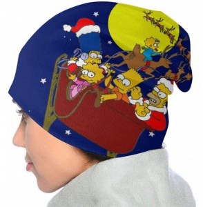 Skullies & Beanies Bart Simpson Knitted Children Fashion Hatsoft - Black7 - C5198C8Z9HY