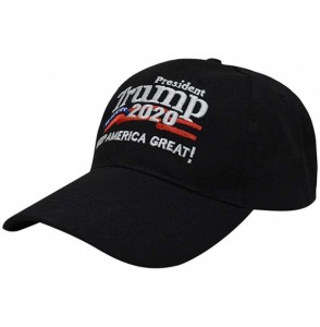 Baseball Caps Trump 2020 Hat & Flag Keep America Great Campaign Embroidered/Printed Signature USA Baseball Cap - Black Star -...