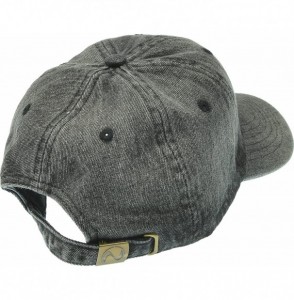 Baseball Caps Denim Cap Dyed Washed Cotton Hat Baseball Ball Cap Polo - 03 Black Denim - CL18345MTCM