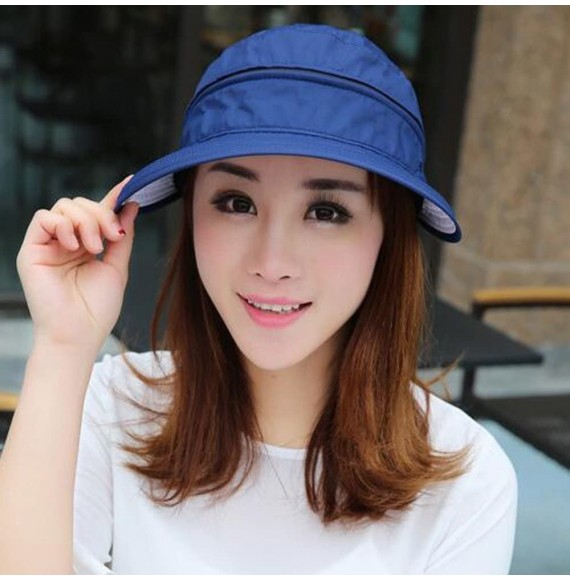 Sun Hats Women 3 in 1 Zip Off Wide Brim Folding Sun Hat UV Protection Neck Face Flap Cap Summer Outdoor Beach Visor Hats - CR...