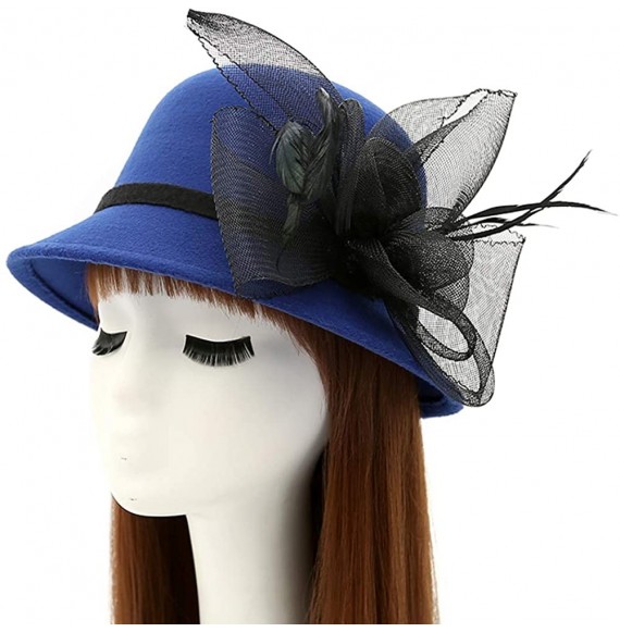 Sun Hats Women's Kentucky Derby Racing Horse Organza Hat Church Wedding Dress Party Occasion Cap - 6 - C318HGMGLZY