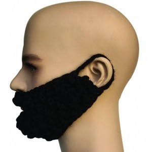 Skullies & Beanies Barbarian Knit Bearded Hats Wig Mask Original Foldaway Funny Caps - Brown - CS187CSLQ79