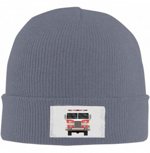 Skullies & Beanies Slouchy Hats Knitted Cap for Men Mountain Bike Race - Cartoon Firetruck 2 /Deep Heather - C41933LY44T