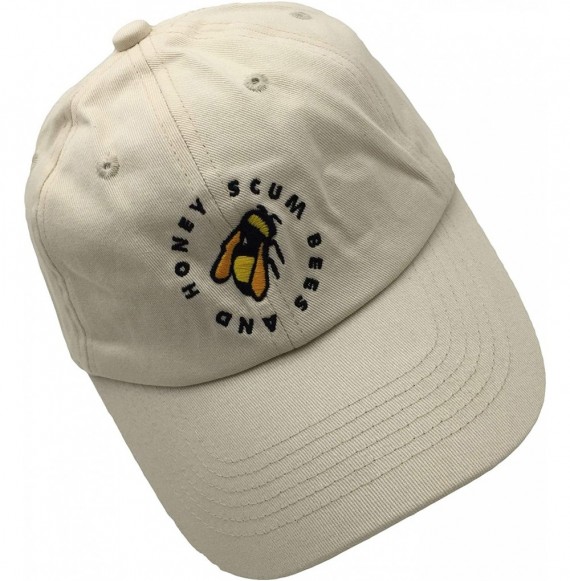 Baseball Caps Golf Wang Baseball Cap Bee Dad hat Embroidery Baseball Cap Cotton Dad Hat Unisex - Cream - CP18HW98DWX