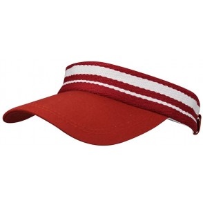 Baseball Caps Summer Outdoor Sports Beathable Long Brim Empty Top Baseball Sun Cap Hat Visor - Striped Wine - CV18S7M69RX