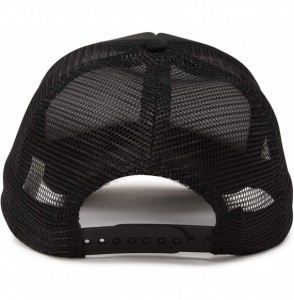 Baseball Caps Trucker Hat Mesh Cap Solid Colors Lightweight with Adjustable Strap Small Braid - Black - C3119N21TWL