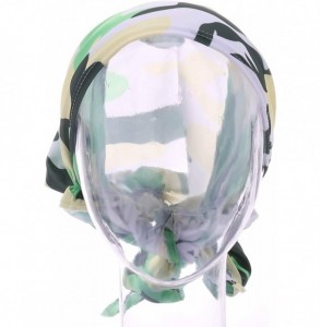 Skullies & Beanies Women Chemo Headscarf Pre Tied Hair Cover for Cancer - Green Camouflage - CW198KMZ5TK