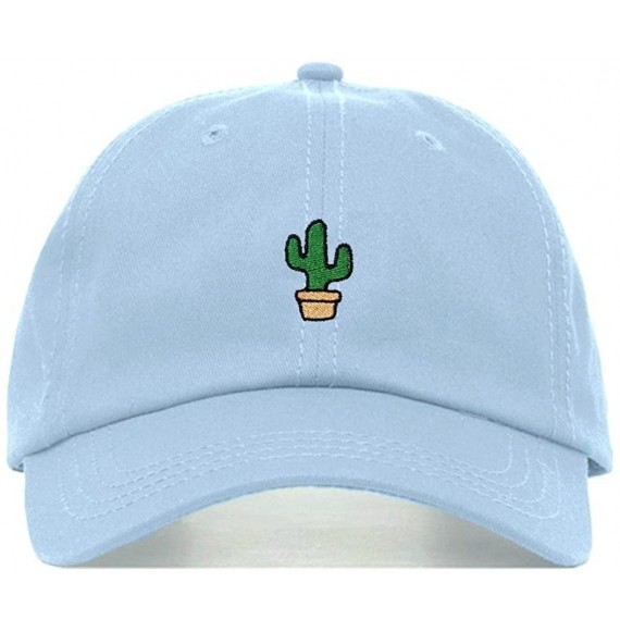 Baseball Caps Cactus Baseball Hat- Embroidered Dad Cap- Unstructured Soft Cotton- Adjustable Strap Back (Multiple Colors) - C...