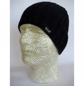 Skullies & Beanies Mens Teens Winter Hat Warm Winter Beanie M2013-304 - Navy Blue - C811E05WBJV