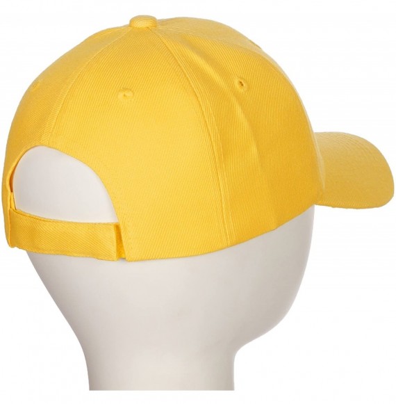 Baseball Caps Classic Baseball Hat Custom A to Z Initial Team Letter- Yellow Cap White Black - Letter G - CZ18IDT7HS6