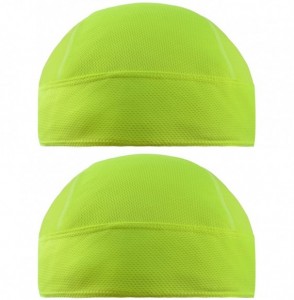 Skullies & Beanies Cycling Bandana Dew Rags Doo Rags Adjustable Skull Cap Beanie Scarf - Chartreuse - CU18DIIQW9I