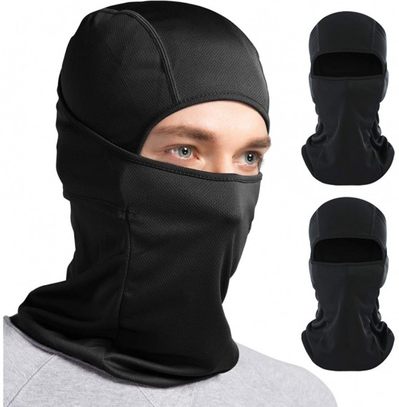 Balaclavas Venswell Balaclava Breathable Cycling Motorcycle - B-black+black - CU18Y8XS78D