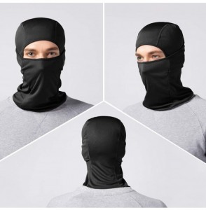 Balaclavas Venswell Balaclava Breathable Cycling Motorcycle - B-black+black - CU18Y8XS78D