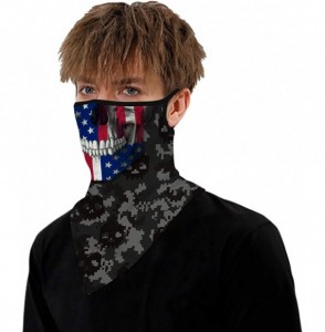 Balaclavas Men Women American Flag Face Scarf Bandana Ear Loops Face Balaclava Neck Gaiters for Dust Mask - C7198ROEARK