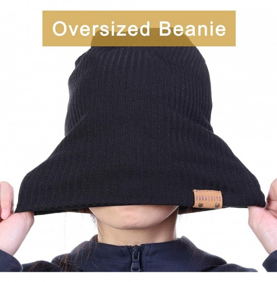 Skullies & Beanies Summer Slouchy Beanie for Men Baggy Knit Hats for Women Winter Skull Caps B011S - Black - CA18XO8I3GO