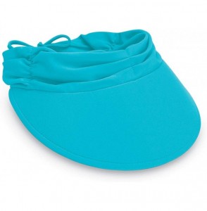 Sun Hats Women's Aqua Sun Visor - Ultra-Lightweight- Ready for Adventure- Designed in Australia - Turquoise - C51146RKI3T