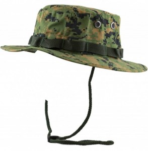 Sun Hats Premium Quality Military Boonie Hat - Green Digital Camo - CS12CQP6JDP