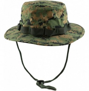 Sun Hats Premium Quality Military Boonie Hat - Green Digital Camo - CS12CQP6JDP