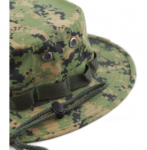 Sun Hats Premium Quality Military Boonie Hat - Green Digital Camo - CS12CQP6JDP