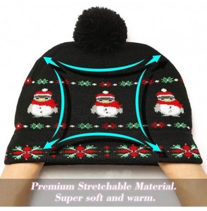 Skullies & Beanies LED Light Up Beanie Hat Christmas Cap for Women Children- Party- Bar - Multicolor-020 - CY18WKI42QK