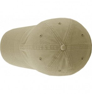 Baseball Caps Dad Hat Adjustable Plain Cotton Cap Polo Style Low Profile Baseball Caps Unstructured - Khaki - C212FOW5NMF