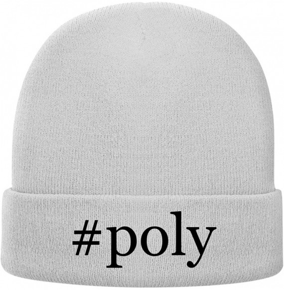 Skullies & Beanies Poly - Hashtag Soft Adult Beanie Cap - White - CW18AXMSWRS