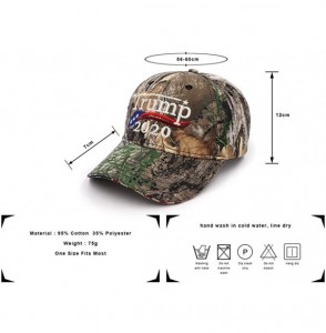 Baseball Caps Trump 2020 Keep America Great Baseball Cap Embroidery - Camo - CH18XQUXSU4