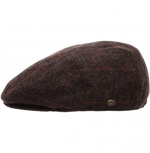 Skullies & Beanies Men's Premium Wool Blend Classic Flat IVY newsboy Collection Hat - 2365-coffee - CX12N75XQ70