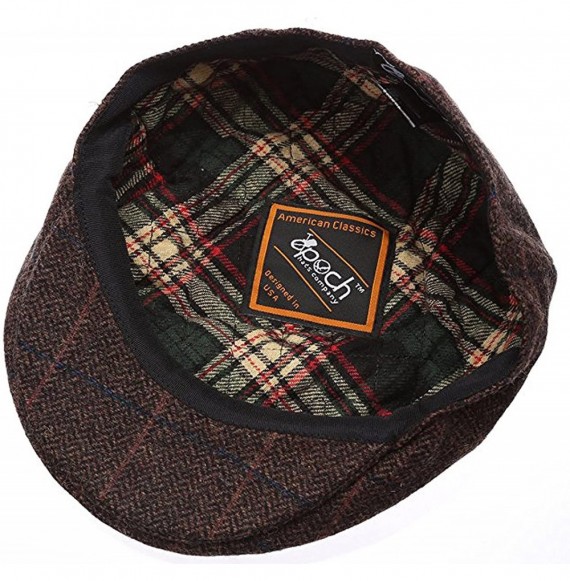 Skullies & Beanies Men's Premium Wool Blend Classic Flat IVY newsboy Collection Hat - 2365-coffee - CX12N75XQ70