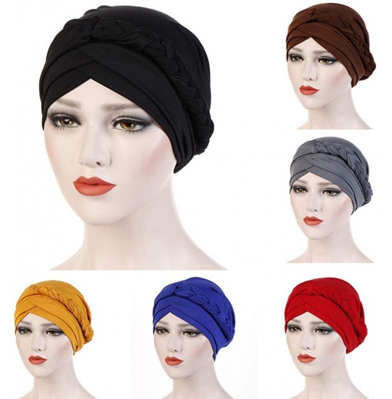 Skullies & Beanies Elastic Muslim Ruffle Cancer Viviplus - Red - C818YC6E86H