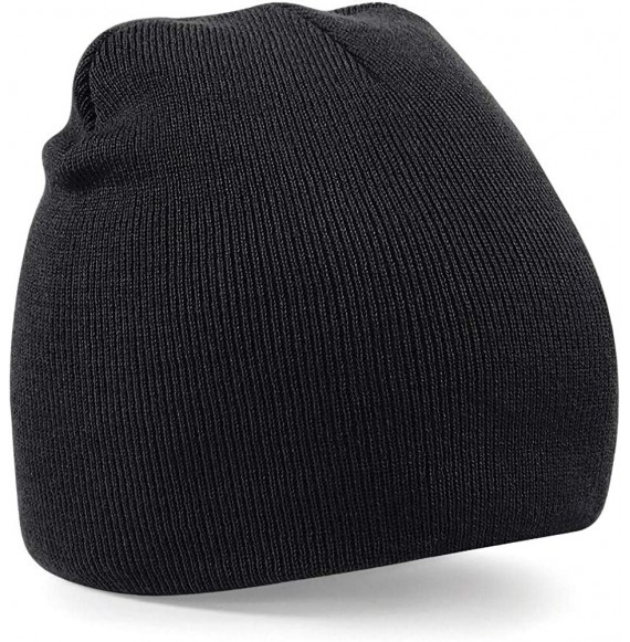 Skullies & Beanies Plain Basic Knitted Winter Beanie Hat - Purple - CB12NQASYVL