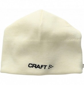 Skullies & Beanies Craft Knit Race Running Training Sport Beanie Hat - White - CD11RV9XC55