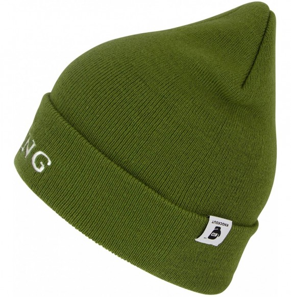 Skullies & Beanies Beanie- Men and Women Skull Knit Hat Cap - Boxing Club Green - CS18YG8OXLS