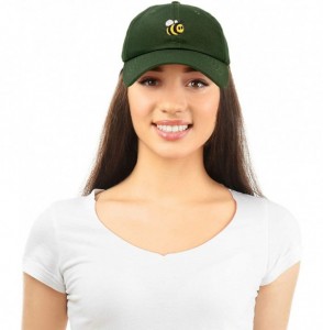 Baseball Caps Bumble Bee Baseball Cap Dad Hat Embroidered Womens Girls - Olive - C118W5CDUIR