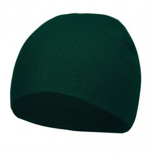 Skullies & Beanies Short Cuffless Beanies - Forest Green - C7112PDLX2V