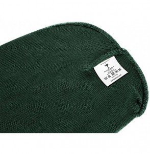 Skullies & Beanies Short Cuffless Beanies - Forest Green - C7112PDLX2V