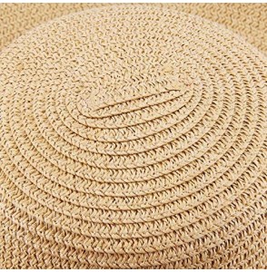 Sun Hats Women' s Summer Pure Sunshade Straw Cap Floppy Big Bow Knot Beach Sun Hat 002 - Beige - CY18SUHMX9K