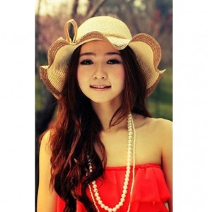 Sun Hats Women Sun Hat Brim Beach Straw Floppy Derby Cap - Sh03-white - C612E4JXF83