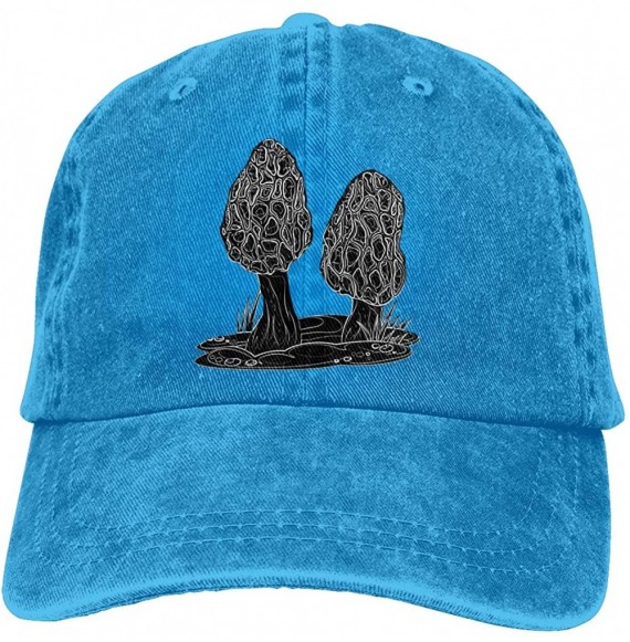 Baseball Caps Mushroom Farming Adjustable Heather Baseball - Blue - CD18M4MDU00