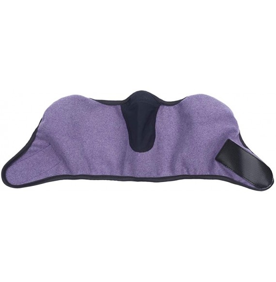 Balaclavas Half Ski Mask Windproof Face Cover Winter Warm Ear Warmer Cold Weather Men Women - Purple - C118AD0EL59