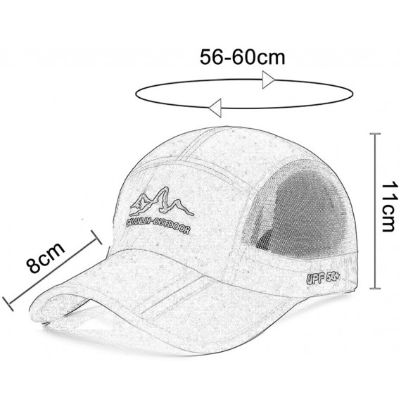 Baseball Caps Unisex Mesh Brim Tennis Cap Outside Sunscreen Quick Dry Adjustable Baseball Hat - B-rose Red - C618D37QGKQ