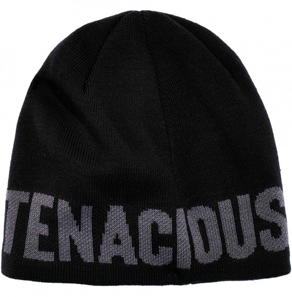 Skullies & Beanies N-Ferno 6819BT Thermal Knit Cap- Black - Black - CE11520T713