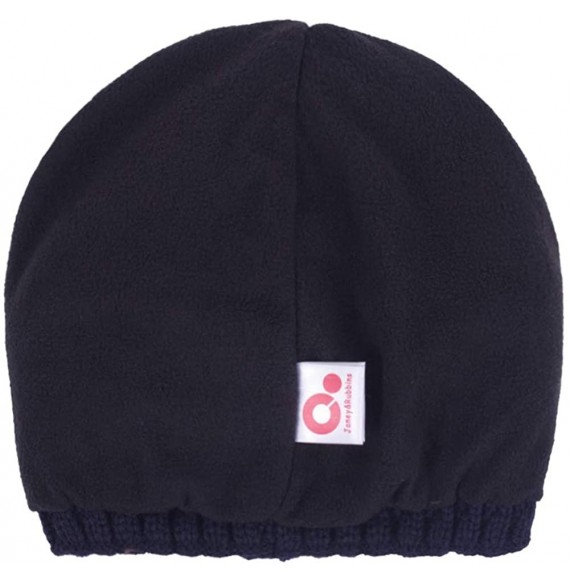 Skullies & Beanies Fall Winter Visor Beanie - Fleece Lined Knit Hat with Brim - Solid Newsboy Cap - Blue - CH18IDQ4UDA