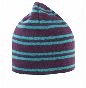 Skullies & Beanies Team Reversible Beanie - Plum / Turquoise / Grey - CO11L18I84R