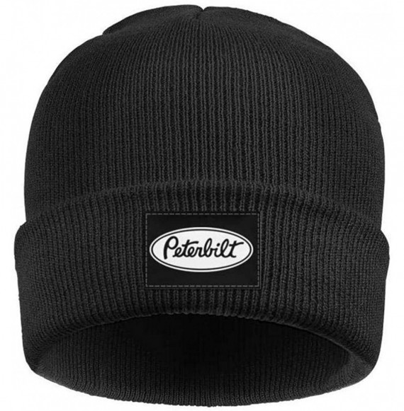 Skullies & Beanies Unisex Knit Hat Fishing-Master-Baiter-Hook- Warm Black Sport Watch Cap - Peterbilt Truck 379 - C119297ZCMG