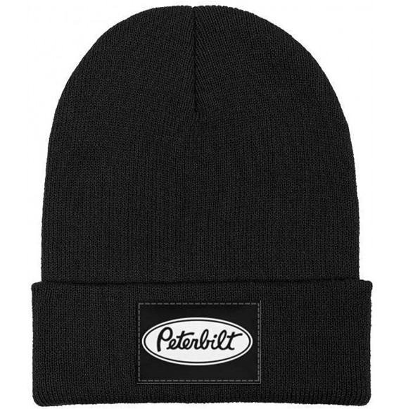 Skullies & Beanies Unisex Knit Hat Fishing-Master-Baiter-Hook- Warm Black Sport Watch Cap - Peterbilt Truck 379 - C119297ZCMG